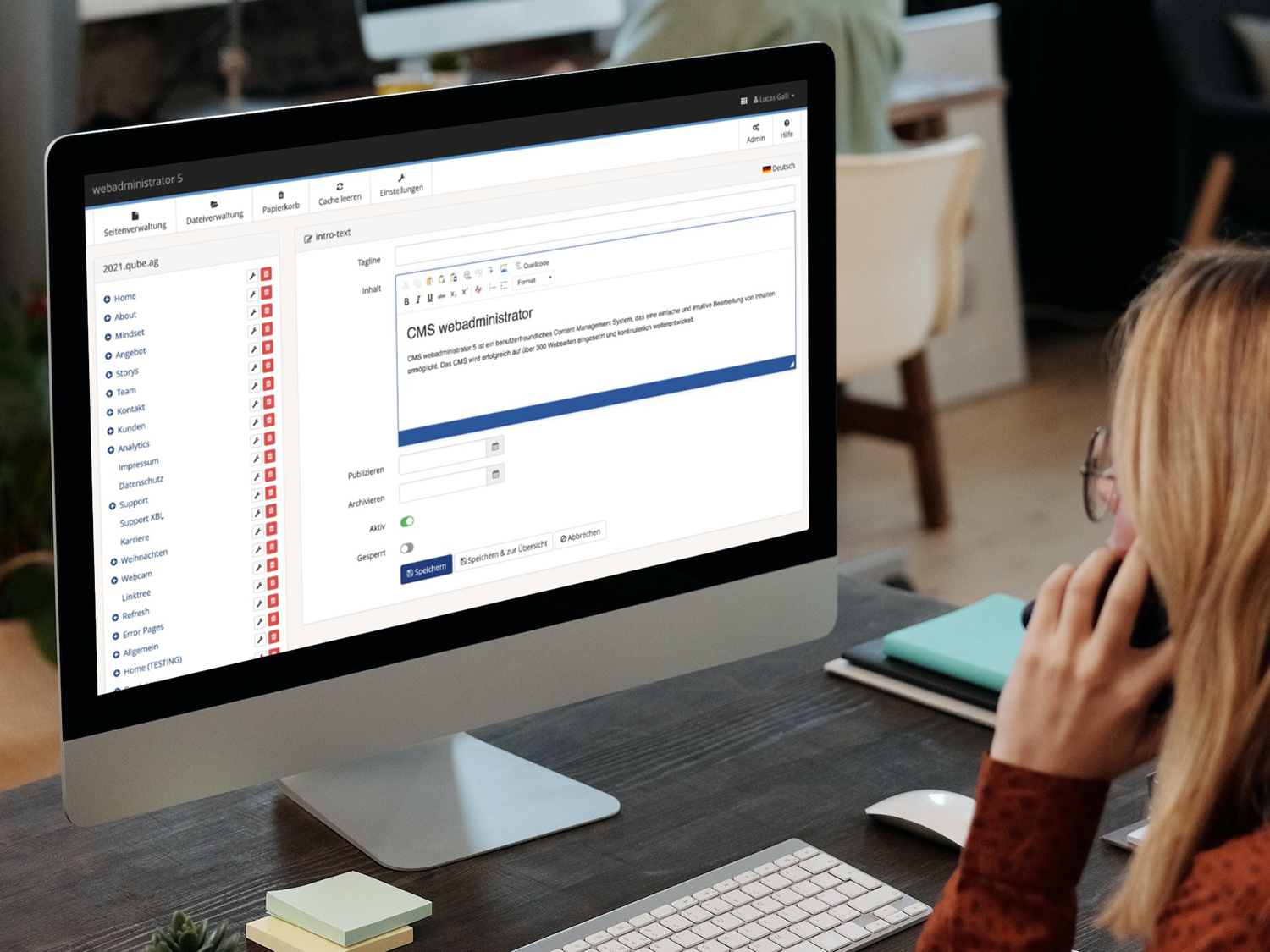 Qube Creatives Webadministrator